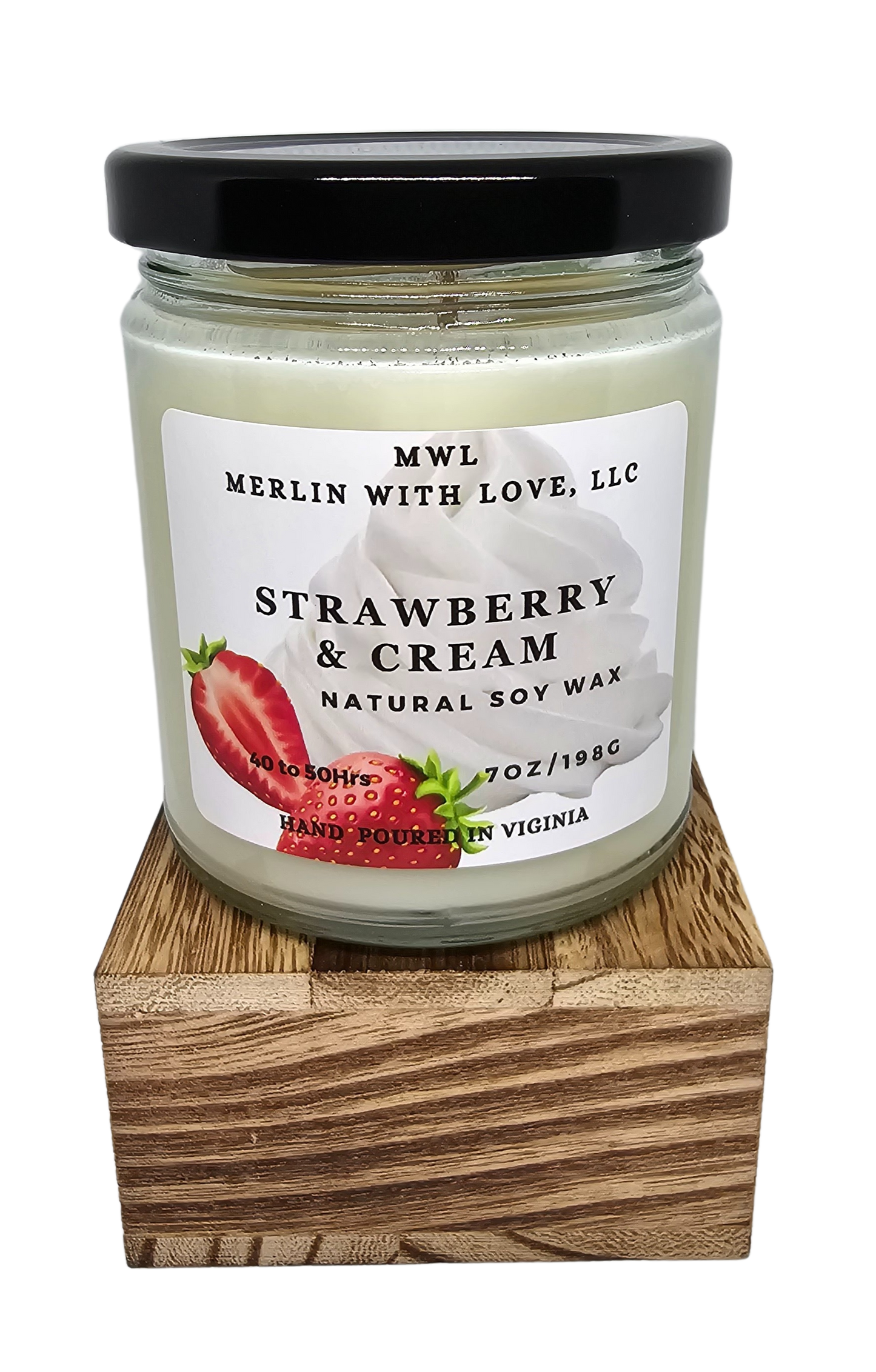 Strawberry & Cream 7 oz Candle