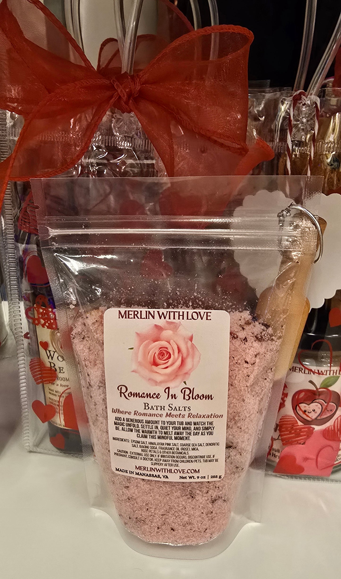 Valentine’s Day Gift Bag | Romantic Self-Care Gift | Candle & Pampering Set - Free Shipping